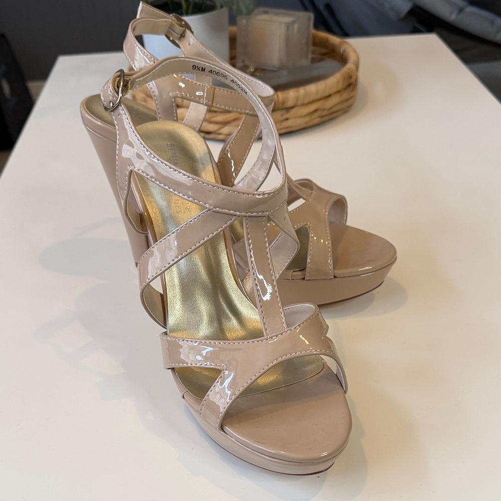 Benjamin Walk Patent Nude High Heels